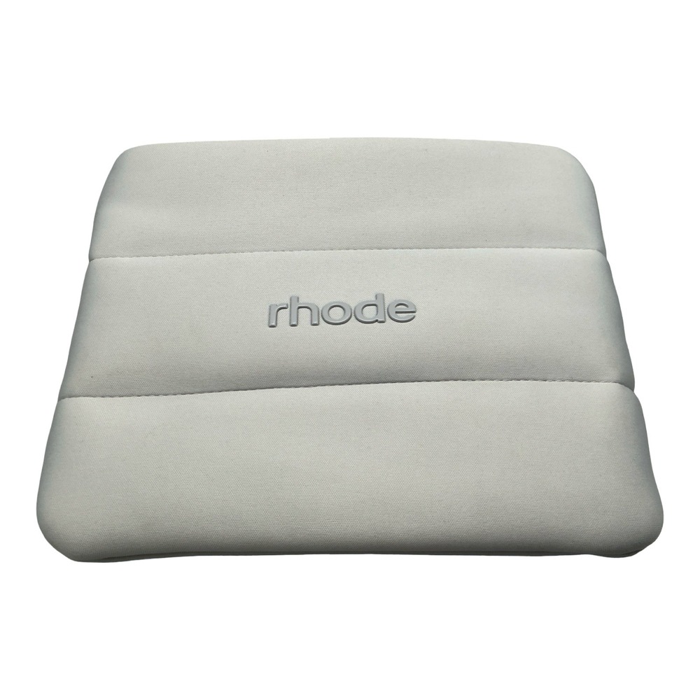 Rhode Skin Gray Puffy Neoprene Makeup Bag Pouch Zippered Travel Case